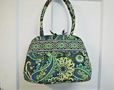 VERA BRADLEY Bowler Purse Handbag RHYTHM & BLUES 10 X 14 X 5 GUC • $18.99