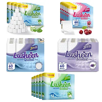 £22.99 • Buy Lusheen Quilted 3 Ply Scented Absorbency & Strength Toilet Paper 60 | 120 Rolls