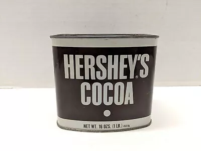Hershey's Cocoa Powder 16 Oz Size Vintage Tin Made In USA With Lid • $16.95
