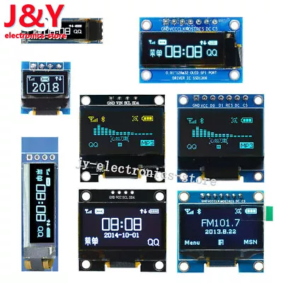 0.49/0.69/0.91/0.96/1.3 Inch OLED Display Module IIC I2C/SPI Screen For Arduino • $4.95