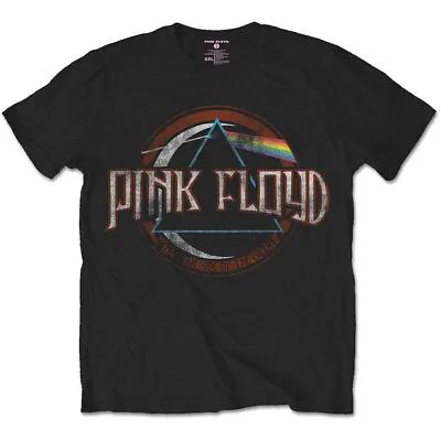 Pink Floyd T-Shirt Dark Side Of The Moon Circle Rock Band Official Black New • £14.95