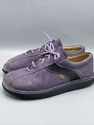Womens Kickers Lavender Purple Leather Shoes 39 Mary Jane Sneakers • $44.95
