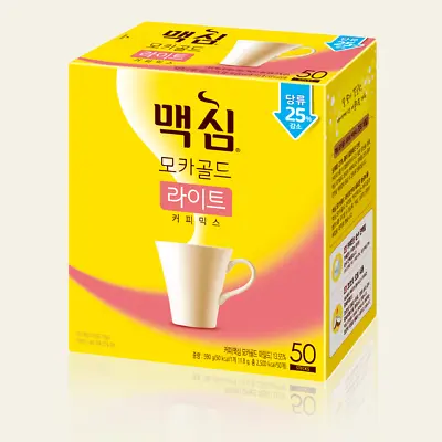 Korean Instant Coffee Mix Maxim Mocha Gold Light Low Sugar 50 Sticks • $42.99