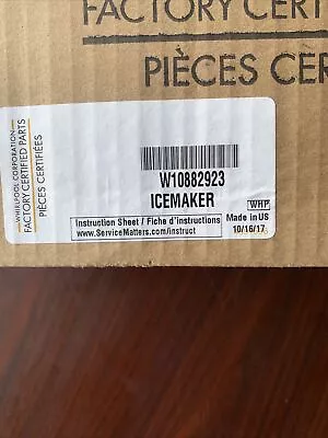 Maytag  Whirlpool W10882923 Refrigerator Ice Maker Assembly Kit • $75