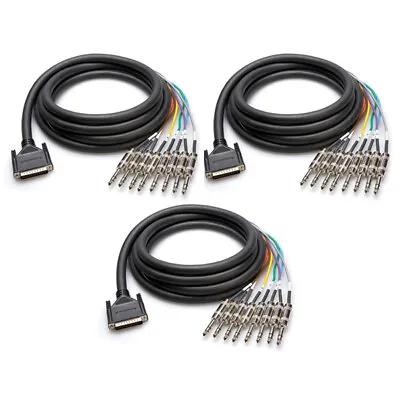 DB25 To 8-1/4 Inch Snake Cable 2m-3-PACK-Mackie HDR/SDR • $154.95