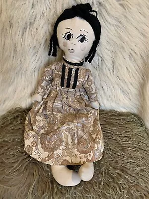 Vintage Rag Doll With Embroidered Face • £20