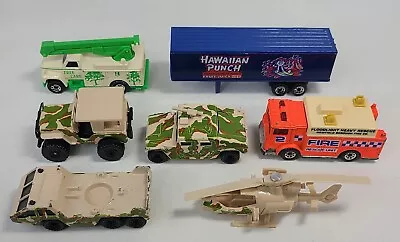 Matchbox Hummer Jeep Tree Care Fire Rescue Hawaiian Punch Helicopter Transporter • $5.95