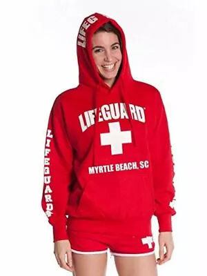 LIFEGUARD Official Ladies Red Hoodie Myrtle Beach SC X-Large • $39.99