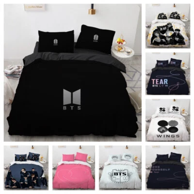 £47.99 • Buy BTS1 Bedding Sets Home Textiles Bedclothes Duvet Cover Bedroom Decoration