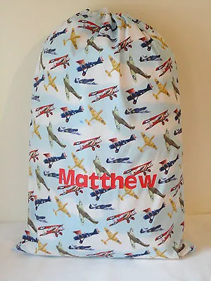 £10.99 • Buy Personalised Childs Laundry Bag Soldier Or Aeroplane Design