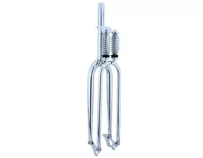 26  Chrome Monark Bicycle DUAL SPRINGER FORK 1  1/8 Threadless W/ Disc Brake Tab • $189.99