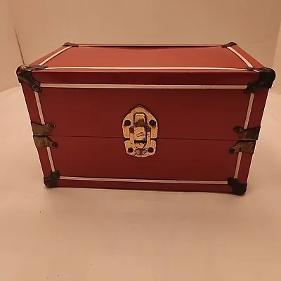 Vintage Doll Carry Case Wardrobe Trunk W/Hangers • $38.99