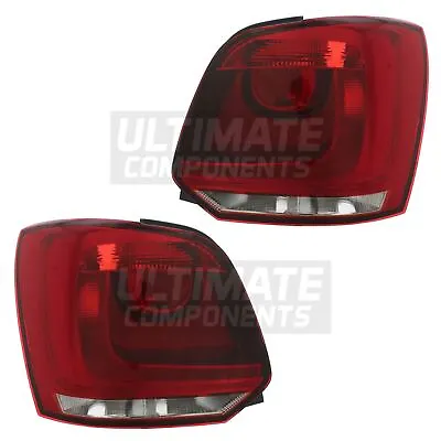 VW Polo Mk5 6R Hatchback 2009-2014 Rear Tail Lights Lamps 1 Pair Left & Right • $98.26