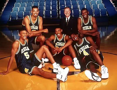 Fab 5 Michigan Wolverines Chris Webber Jalen Rose... Photo - Select Size  • $13.98