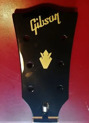 2 Gibson Guitar Headstock Logos & 1 Crown Die-Cut Vinyl Decal OEM Size SG USA • $23.59