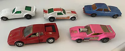 £5 • Buy Matchbox Superkings X5 Cars Inc Ferrari Testarossa K149 Playworn + Jaguar XJ12