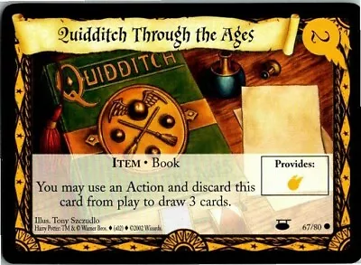 Harry Potter CCG Diagon Alley Card 67/80 Qudditch Through The Ages  • $0.99
