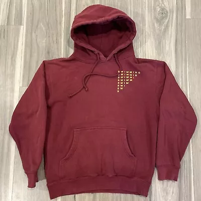 RARE 2018 Mac Miller Canceled Swimming Tour Hoodie Men’s Medium Chest22 Burgundy • $198.99