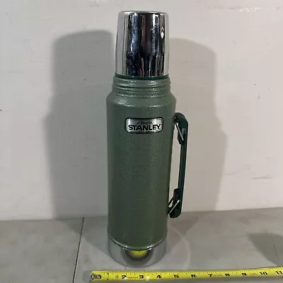 Vintage Stanley Aladdin Green Vacuum Bottle Thermos A-944DH Quart Made In USA 93 • $60