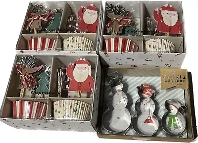 Meri Meri Christmas Cupcake Kit (Lot Of 4) • $27