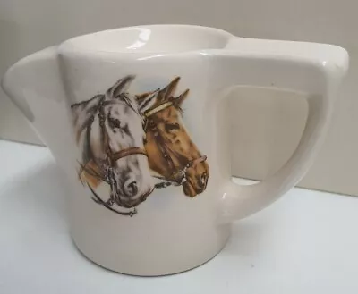 Vintage Rex First Quality Pottery Shaving Mug Made In Japan Horse Decoration • $18