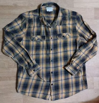 Mens Yellow And Black Check Mountain Warehouse Country To Coast Shirt. Size XXL. • £7