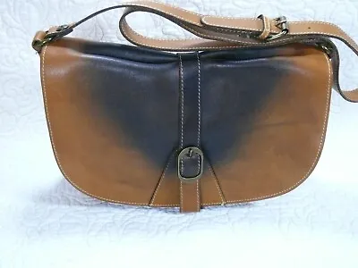 PATRICIA NASH Crossbody RARE Western Leather Saddle Bag Burnished Purse Vintage • $89.96