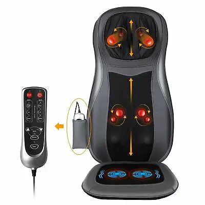 Back Neck Massage Seat Chair Cushion With Heat 3D Finger Pressure & Vibration • $199