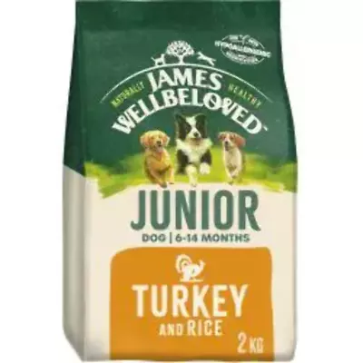 James Wellbeloved Dry Dog Food Junior Turkey & Rice 2kg 15kg • £20.26