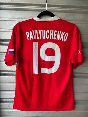 Pavlyuchenko #19 Red Russia National Soccer Futbol Jersey Men's Size Small • $39.95