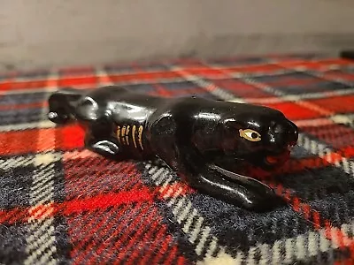 Vintage Black Stalking Panther; Porcelain • $9.97