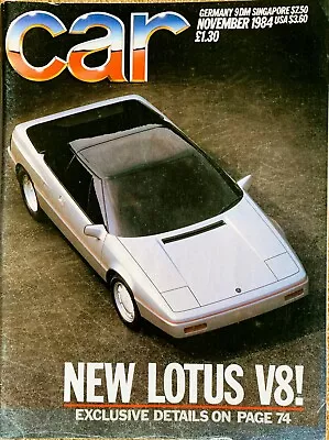 CAR MAGAZINE NOV-1984 - Citroen CX Ferrari Testarossa Rover 213S TVR Tasmin • £6.99