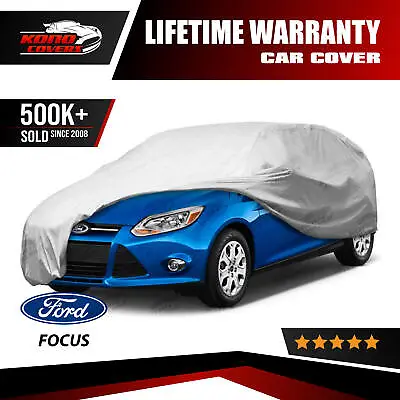 Ford Focus 4 Layer Car Cover Fitted Water Proof In Out Door Rain Snow Sun Dust • $50.95