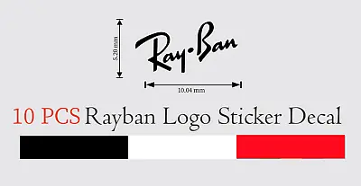 10 PCS Vinyl Transfer Sticker 1cm Decal RAY BAN Logo For Glasses/lens Decoration • $12.99