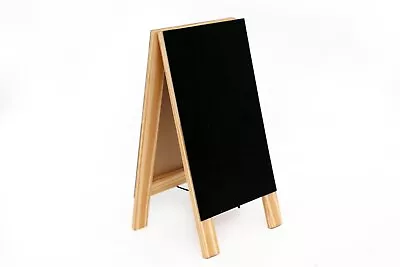 Tabletop Chalk Board Free Standing A Frame Easel Message Memo Planner Writing • £14.99