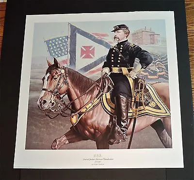 Michael Gnatek - USA - General Joshua L. Chamberlain -  Civil War Print - MINT • $175
