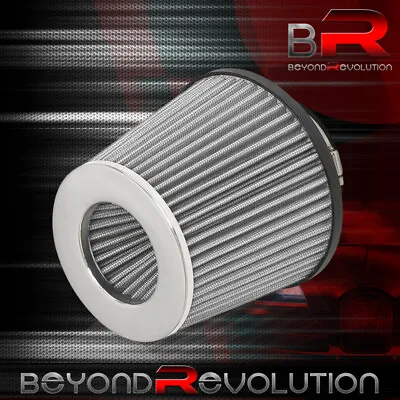 For Audi 3  To 2.5  Air Filter Washable Replacement Cold Short Ram Intake Chrome • $17.99