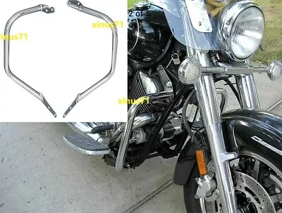 $128 • Buy 2Pc Engine Guard Highway Crash Bar 4 Yamaha Vstar 1100 Classic Custom Silverado