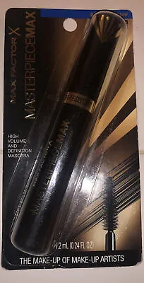 MAX FACTOR X Masterpiecemax High Volume MASCARA Water Resistant 805 Velvet Black • $18.79