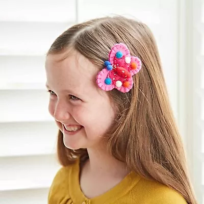 Felt Butterfly Hair Clip - Handmade And Fair Trade - Felt Gift • £3.50