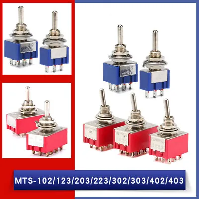 Toggle Switch ON-ON SPDT AC 2A/250V 5A/120V 3 6 9 Pin 2 3 Position New Quality • $31.79