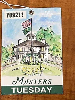 Masters Augusta Tuesday April 3 2018 Practice Round Ticket     Patrick Reed. • $5.99