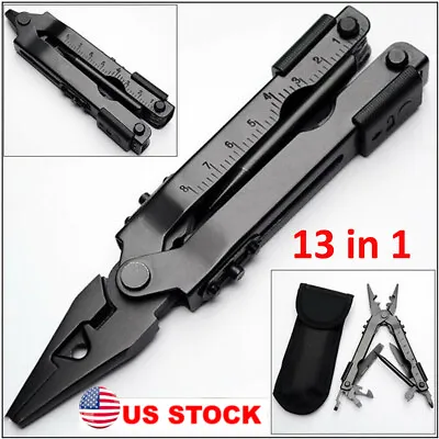 Outdoor Portable Stainless Steel Multi-tool Knife 13-in-1 Multi Tool Pliers Set • $13.20