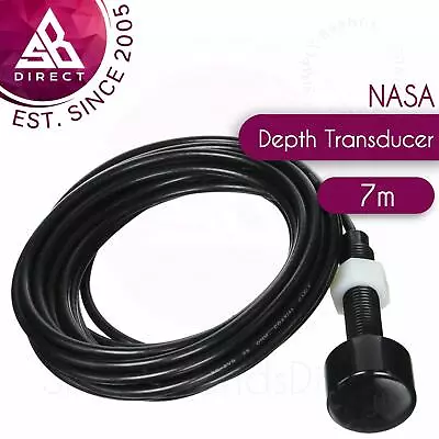 NASA Marine Through Hull Depth Transducer With 7 Metre Cable - 150 KHZ - TD • £52.85