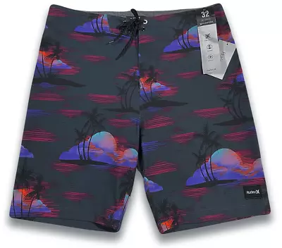 Hurley Phantom Weekender Board Shorts - NWT Mens 34 Charcoal / Multi - #43910-R9 • $26.99