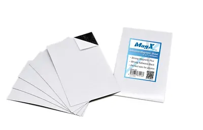 Adhesive Magnetic Sheets 5 X7  (10 Sheets) Flexible Magnetic Paper Sticky Magn • $19.99