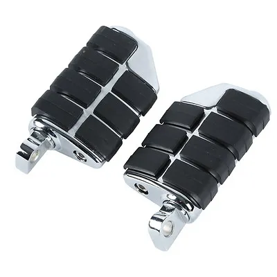 Chrome Foot Pegs Footrest Fit For Harley Touring Softail Dyna V-Rod Sportster XL • $23.99