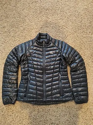 Mountain Hardwear Down Hoody Jacket Womens Size XS Ghost Whisperer 2 Down Black • $120