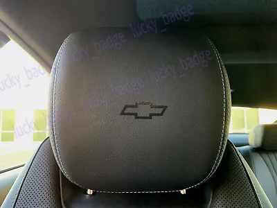 $12.90 • Buy (4pcs) Black Headrest Dashboard Badge Sticker Decal For Bowtie Logo
