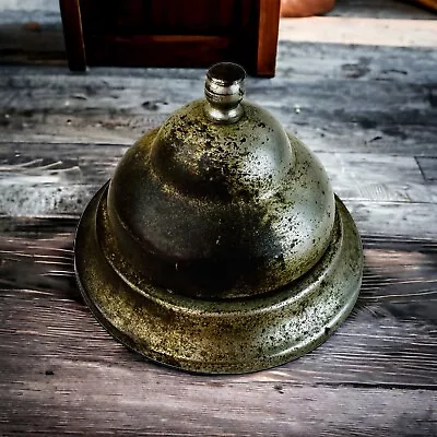 Vtg Tarnished Silvertone Hotel Desk Bell Store Counter Bell • $11.99